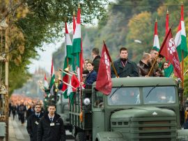 Kárpátaljai fiatalok a Gloria Victis emlékünnepségen