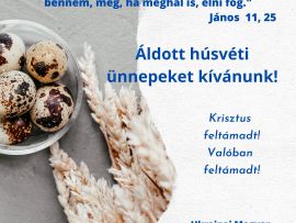 Áldott húsvéti ünnepeket!